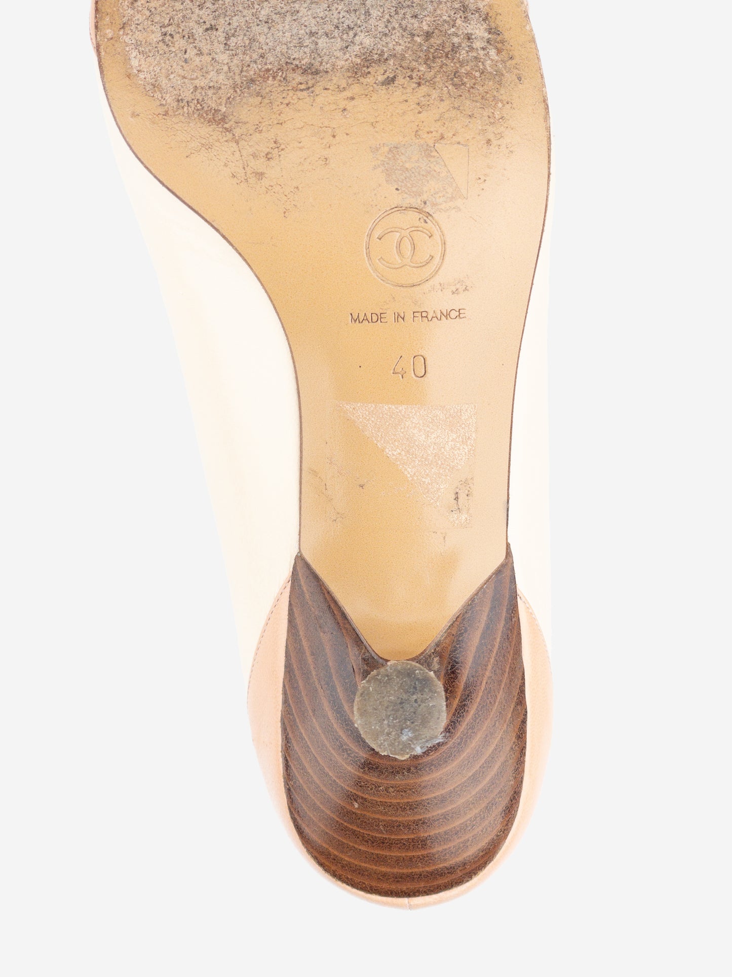 Chanel by Karl Lagerfeld 2010s Cap Toe CC Pump Kitten Heels