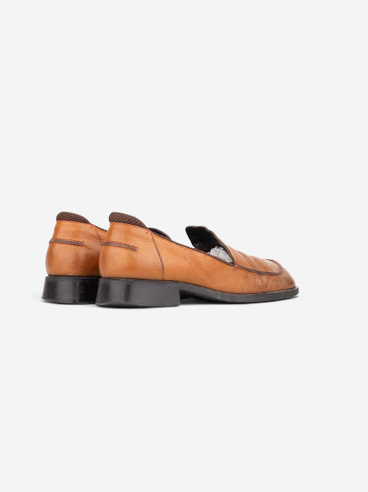 Miu Miu AW99 Square Toe Mesh Sports Loafers – back view