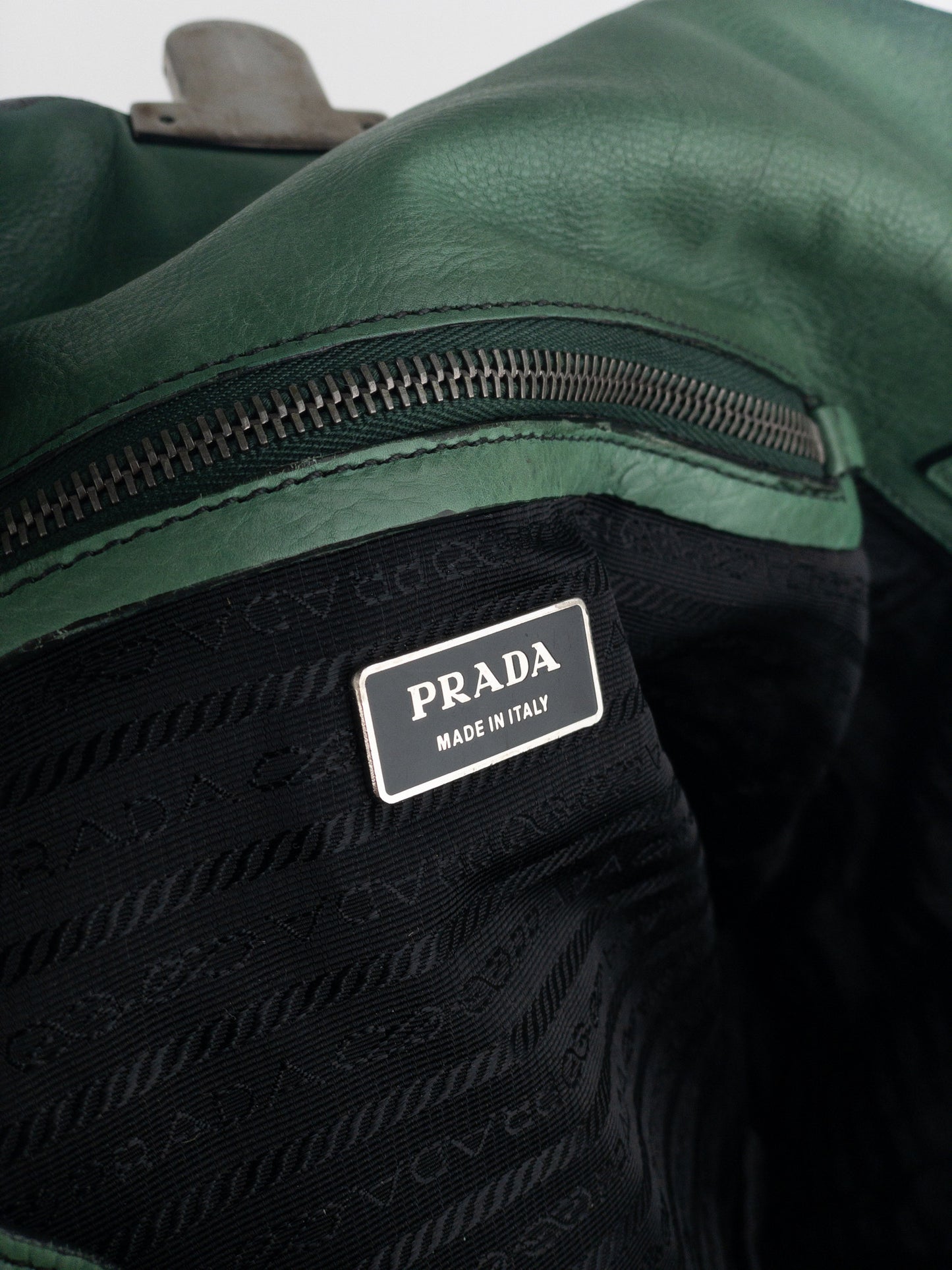Prada 2000s 'Easy' Sybille East-West Baguette Shoulder Bag