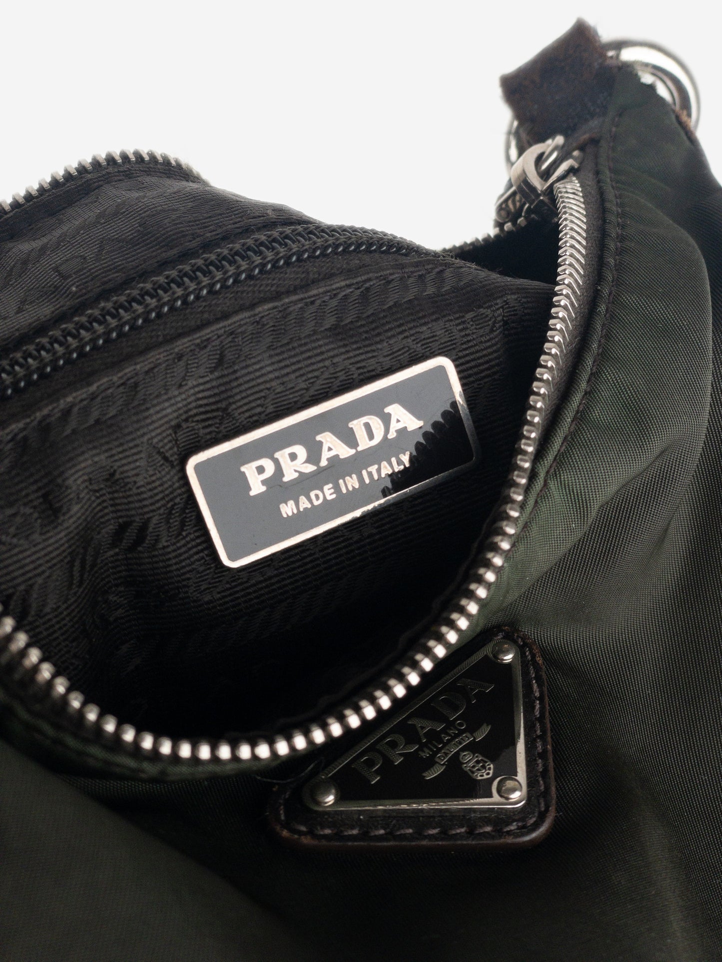 Prada 2000s Tessuto Hybrid Hobo Shoulder Bag