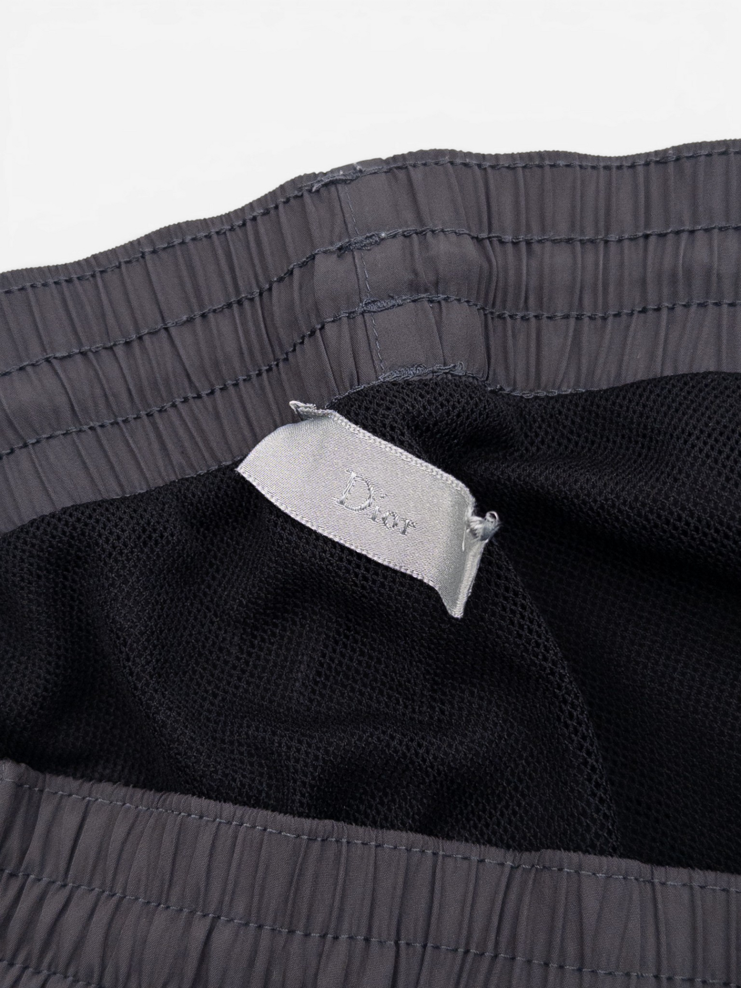 Dior Homme Sidestripe Swim Trunks – waistband detail