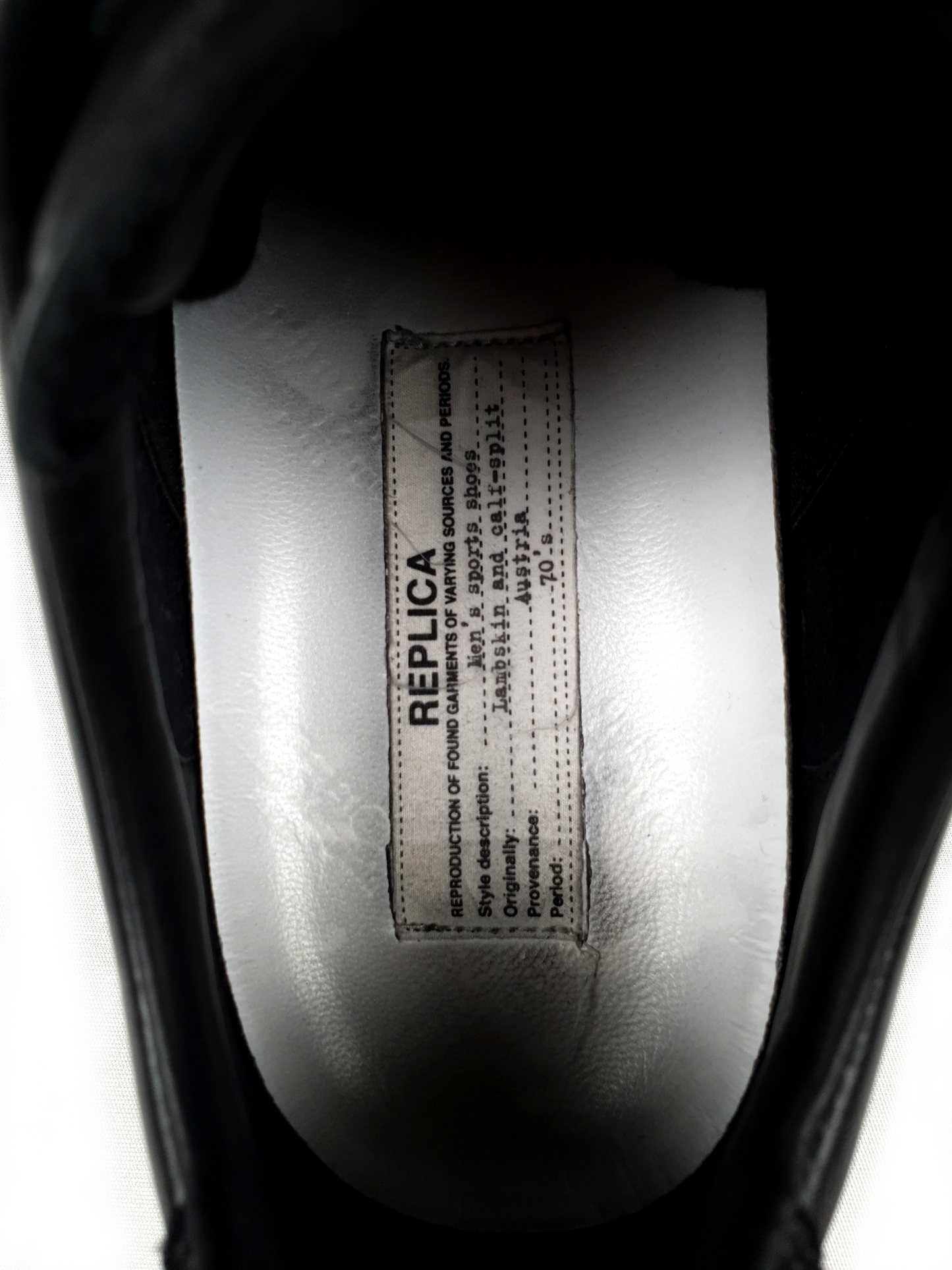 Maison Margiela Replica Gat Replica Sneakers black