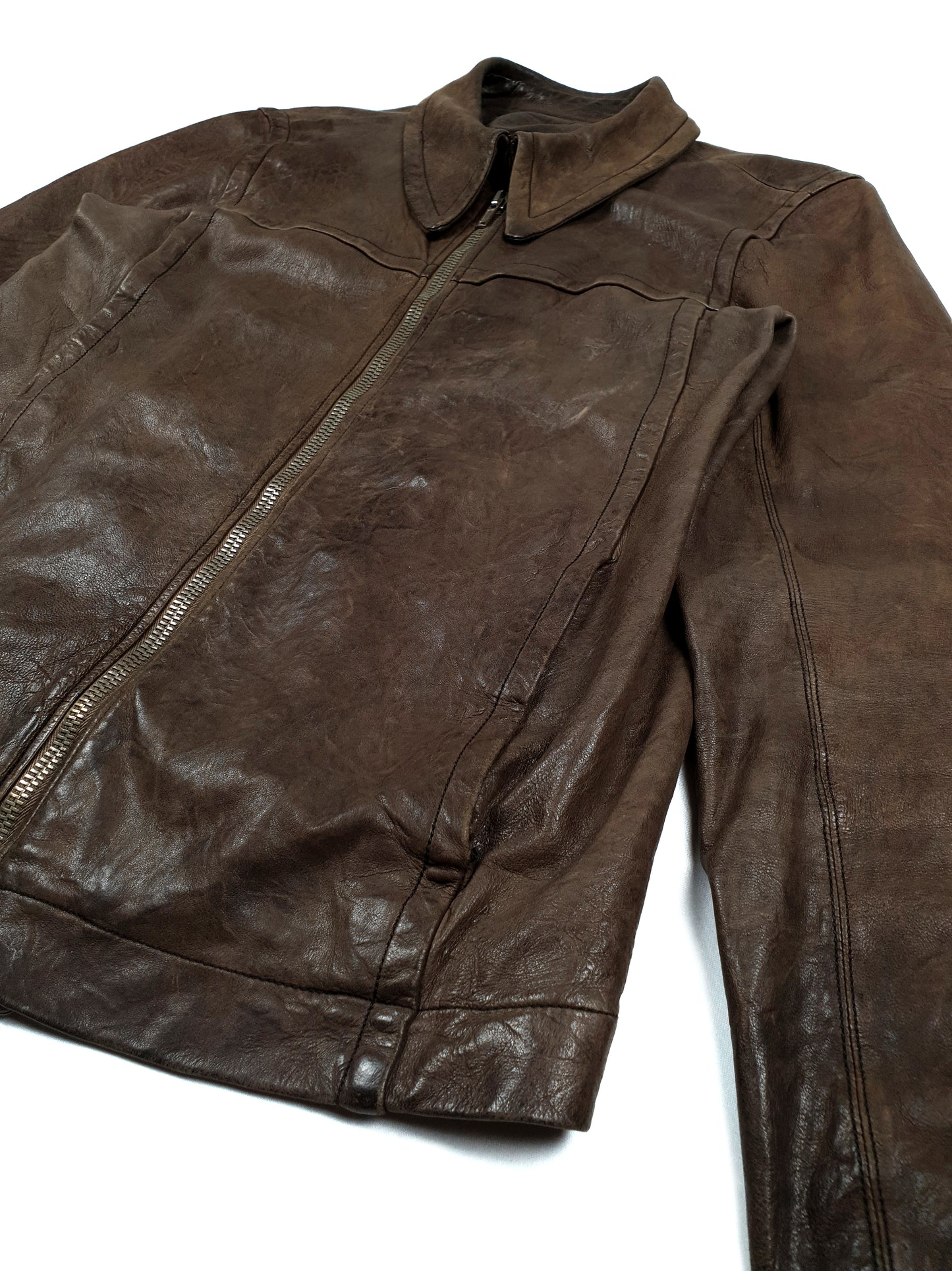 Rick Owens Hammered-Lamb Leatherjacket