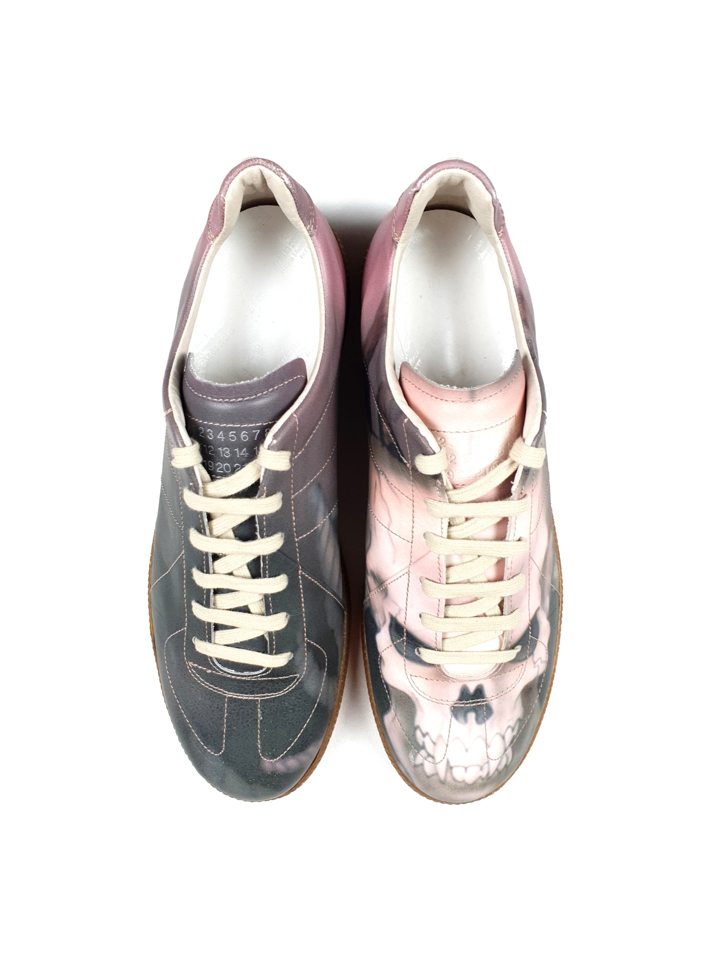 Maison Margiela Handpainted Gat Skull-Replica Sneakers