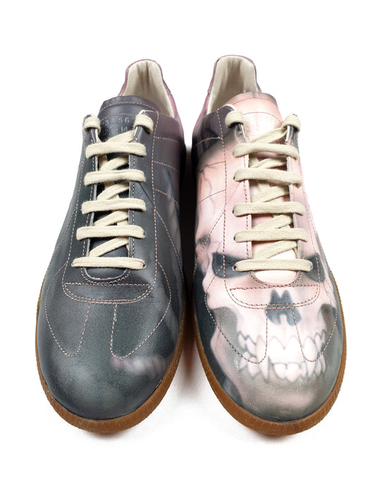Maison Margiela Handpainted Gat Skull-Replica Sneakers