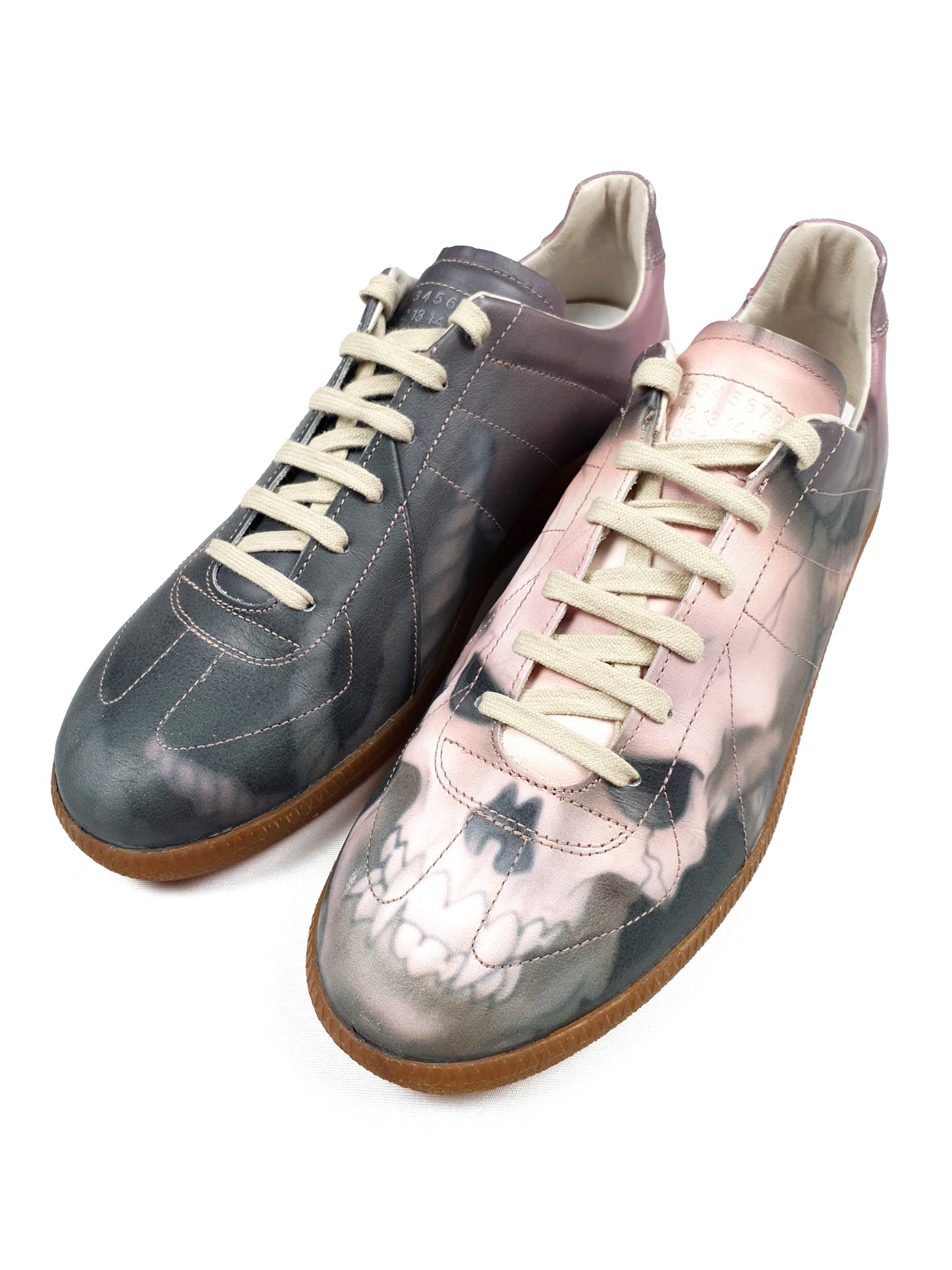 Maison Margiela Handpainted Gat Skull-Replica Sneakers