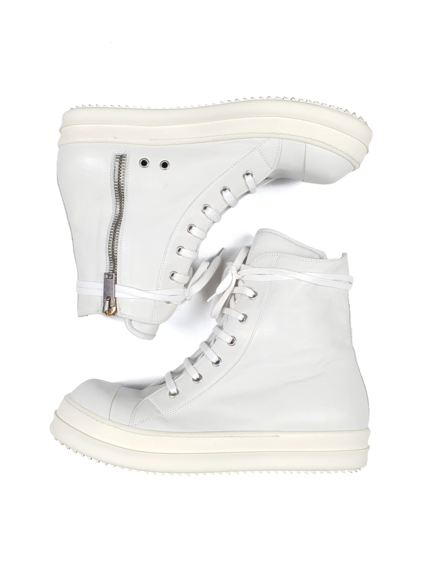 Rick Owens Mainline Ramones Milk Sneakers