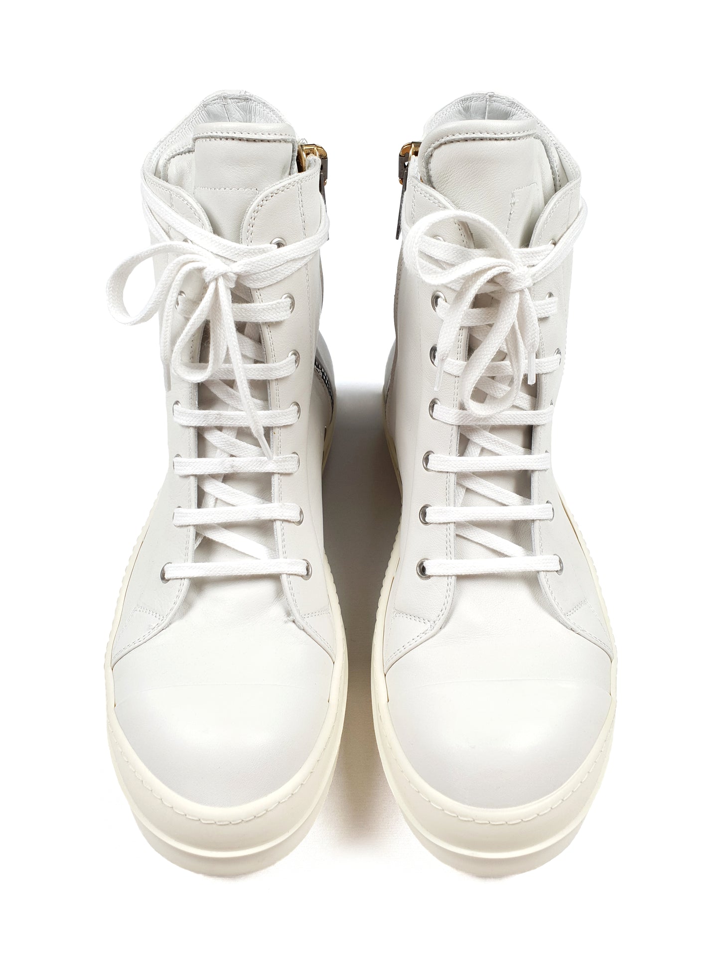 Rick Owens Mainline Ramones Milk Sneakers