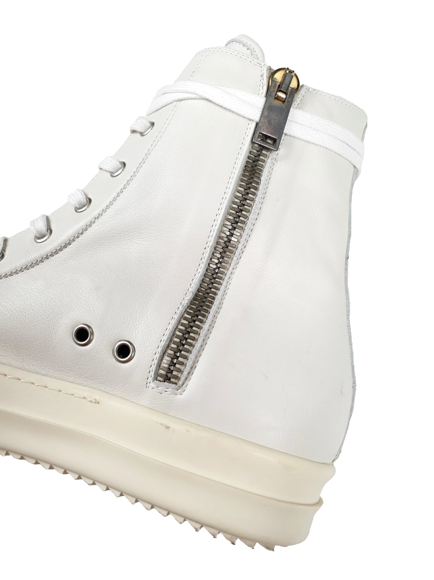 Rick Owens Mainline Ramones Milk Sneakers