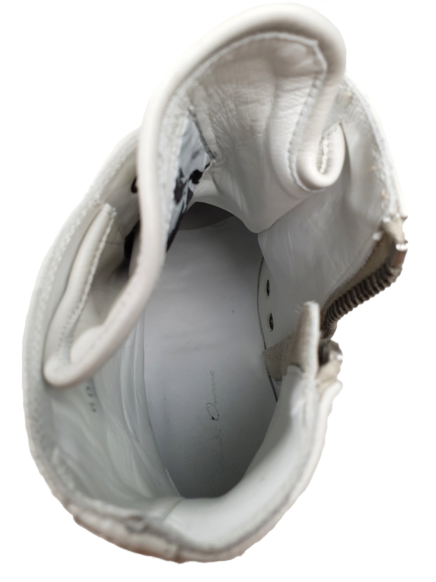 Rick Owens Mainline Ramones Milk Sneakers
