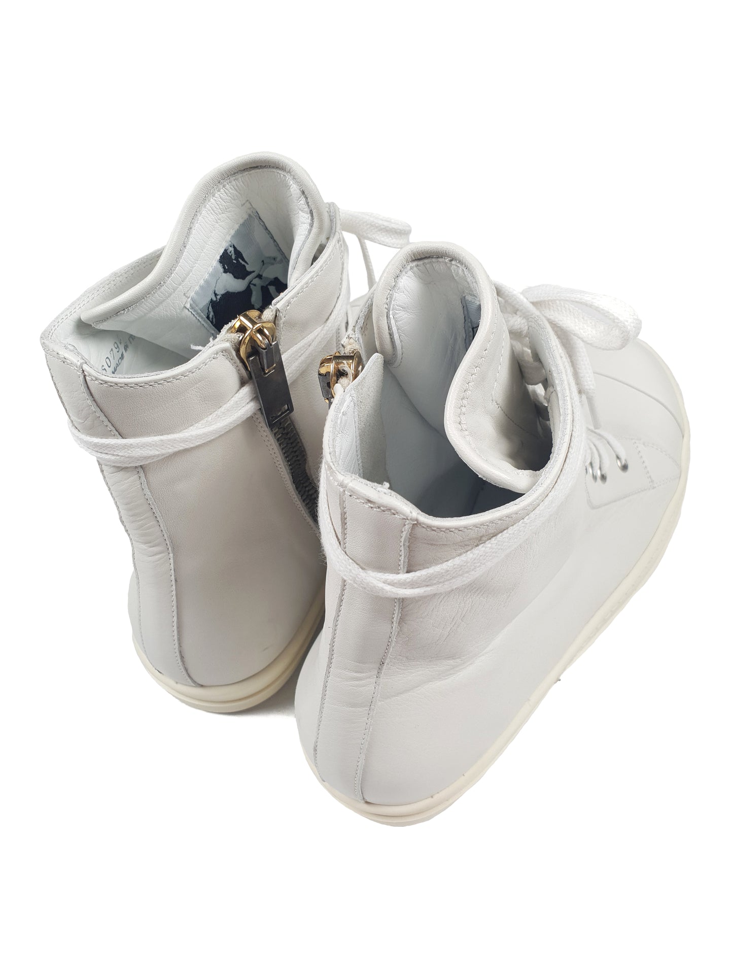 Rick Owens Mainline Ramones Milk Sneakers