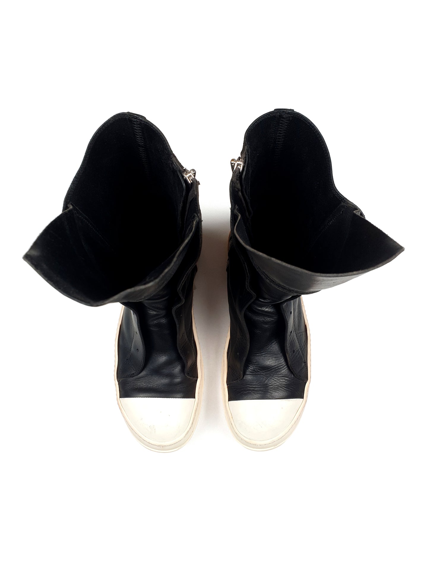 Rick Owens Laceless Ramones Sneakers High