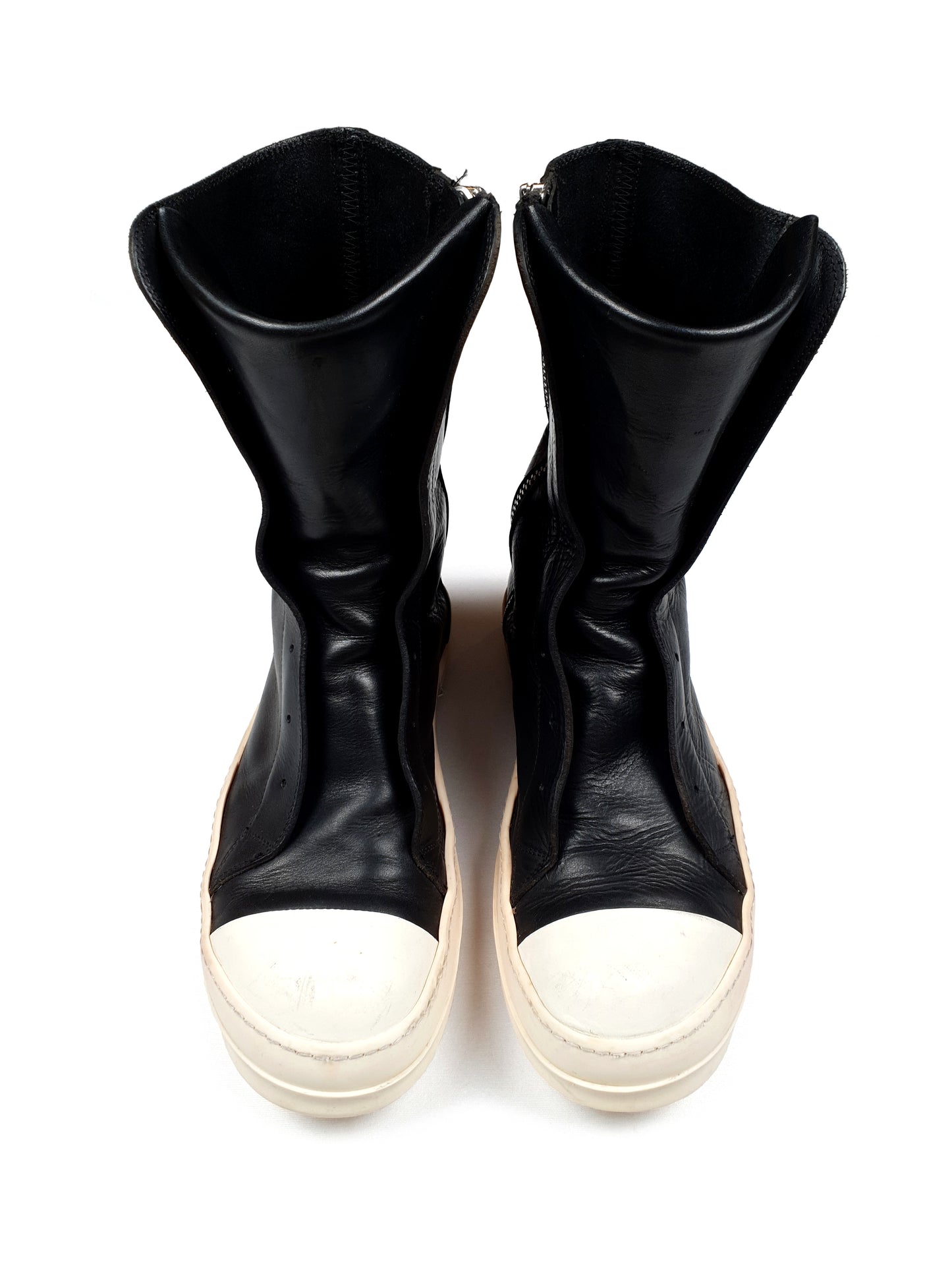 Rick Owens Laceless Ramones Sneakers High