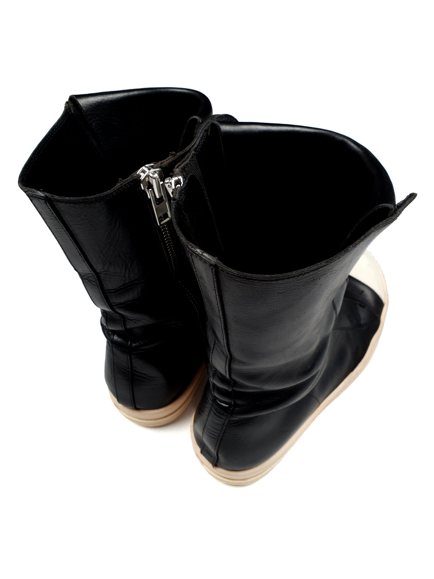 Rick Owens Laceless Ramones Sneakers High