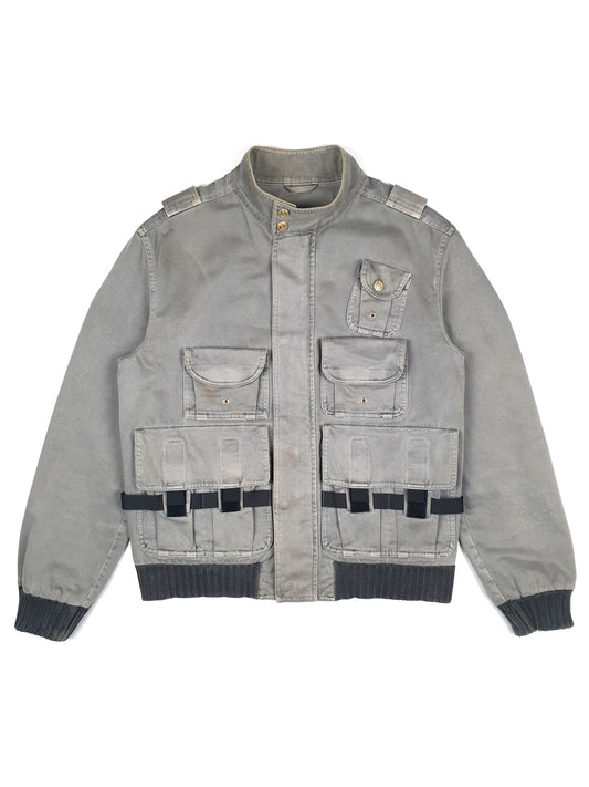 Dolce & Gabbana 2000s Multi-Pocket Cargo Bomber Jacket