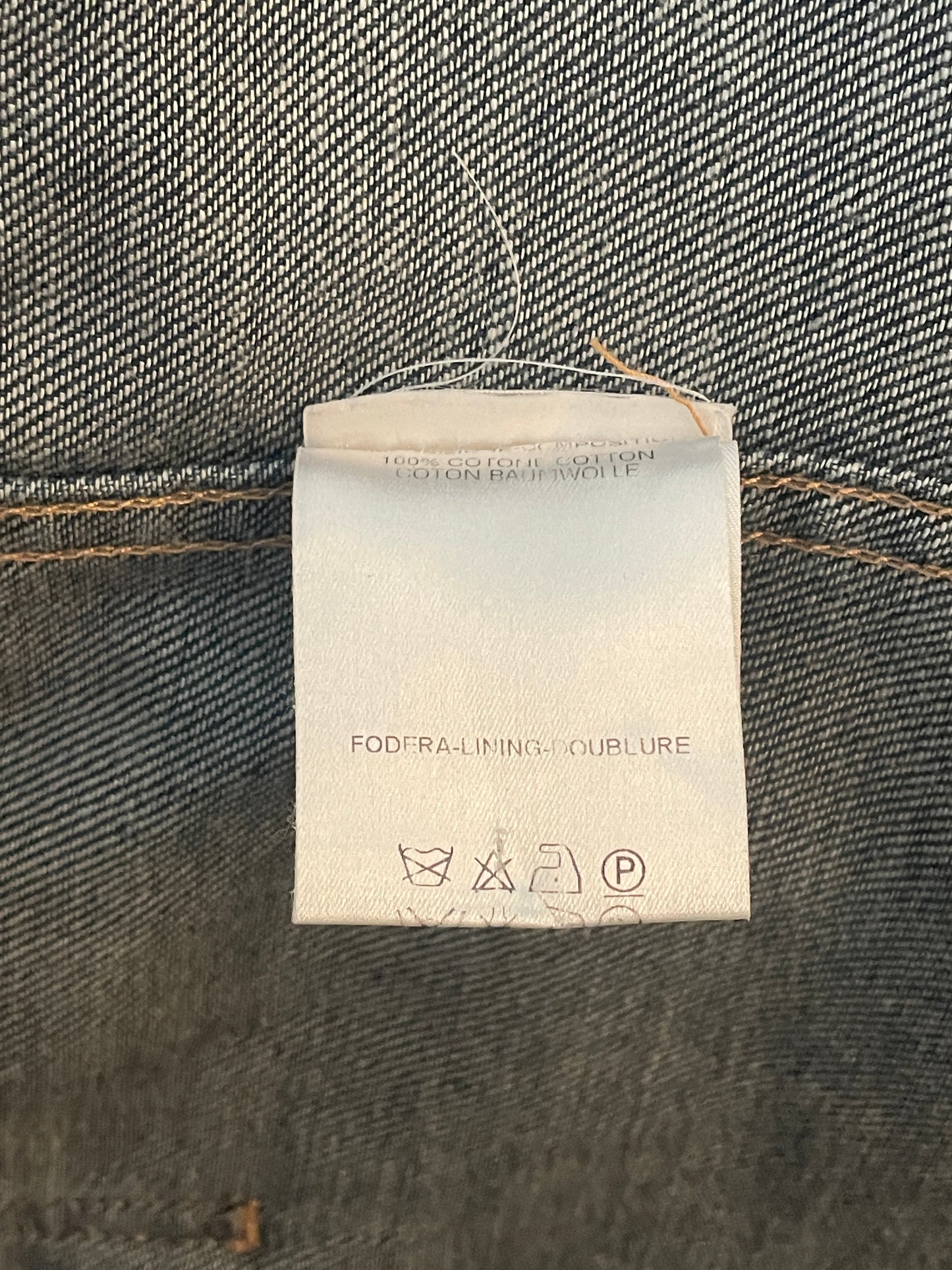 Gucci by Tom Ford SS02 Epaulettes Dark Denim Trucker Jacket