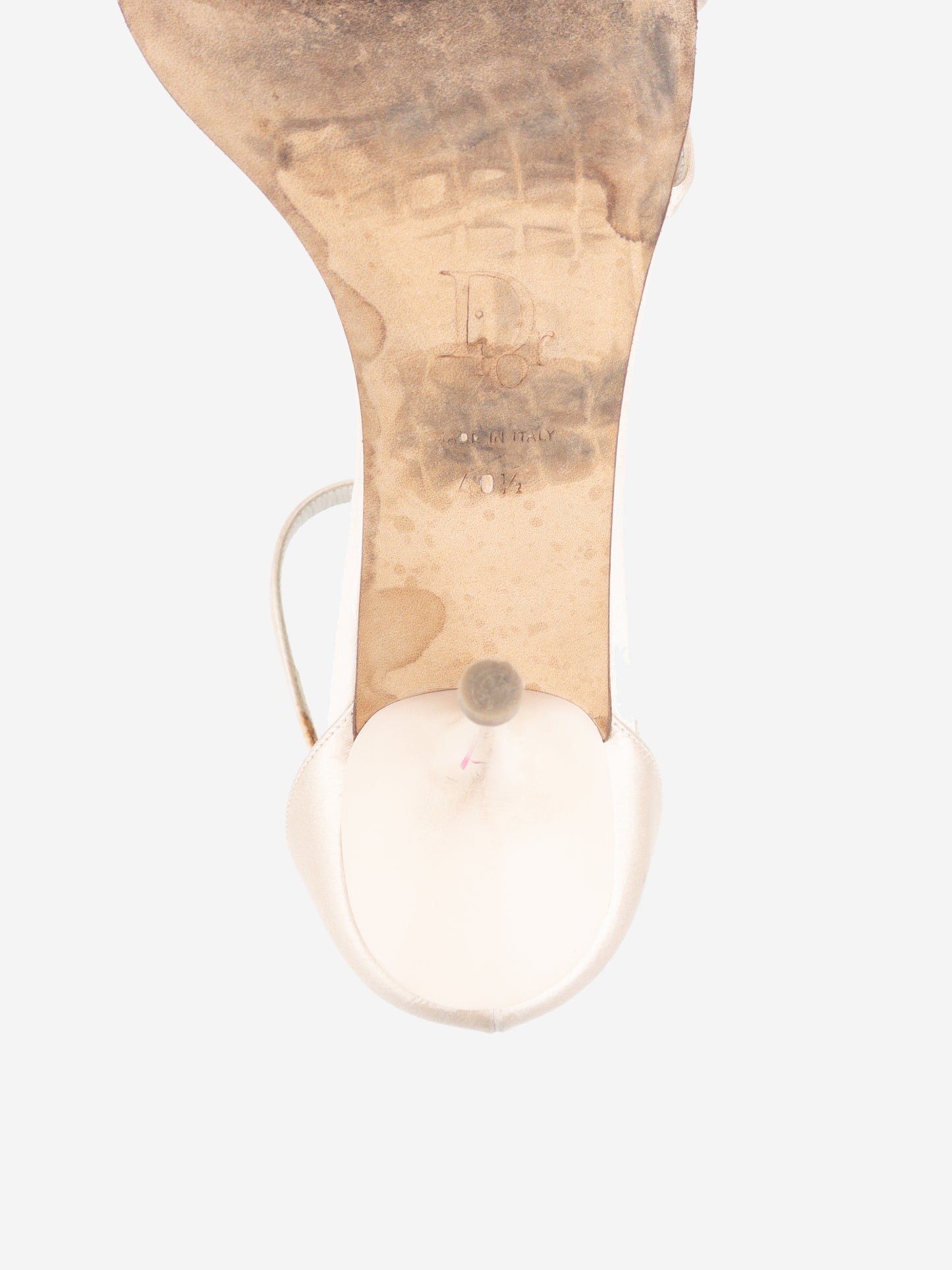 Dior by Galliano SS04 Logo Charm Sandal Heels