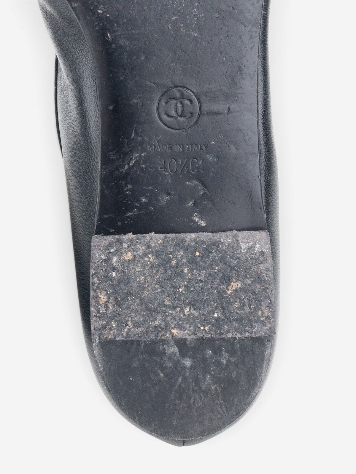 Chanel CC Logo Moccasin Penny Loafers – sole and size stamp