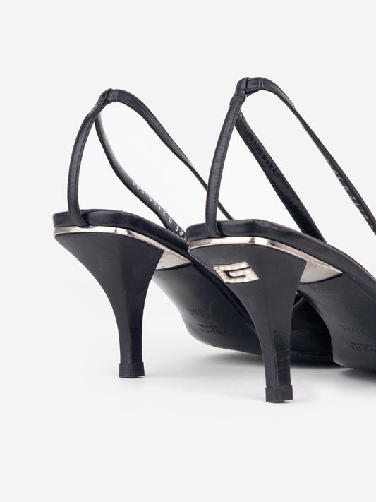 Gucci by Tom Ford SS98 Square Toe Crystal Slingback Pump Heels – photo 2