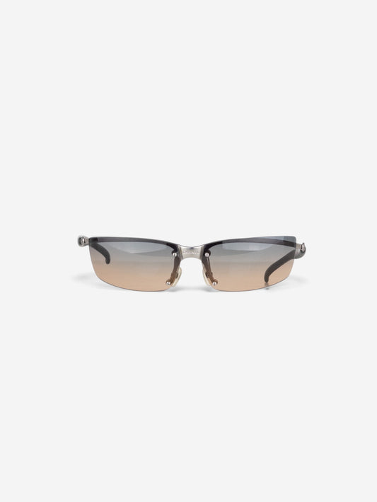 Chanel by Karl Lagerfeld 2010s '4008' Rimless Sports Sunglasses – front view