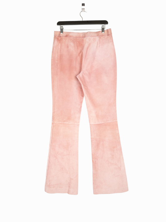 Gucci by Tom Ford 1990s Suede Leather Flared Bootcut Pants