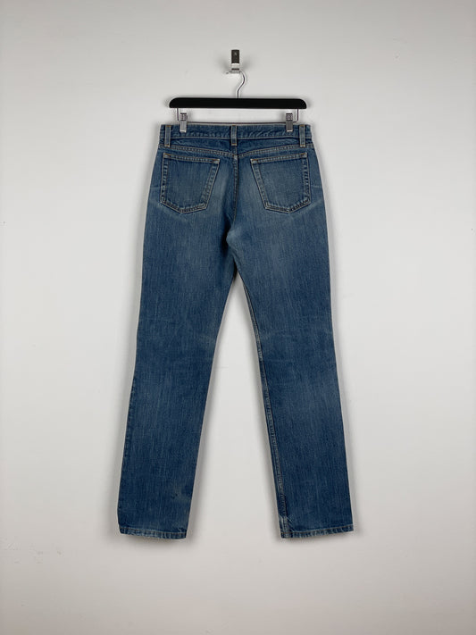 Helmut Lang 1990s Washed Distressed Denim Jeans