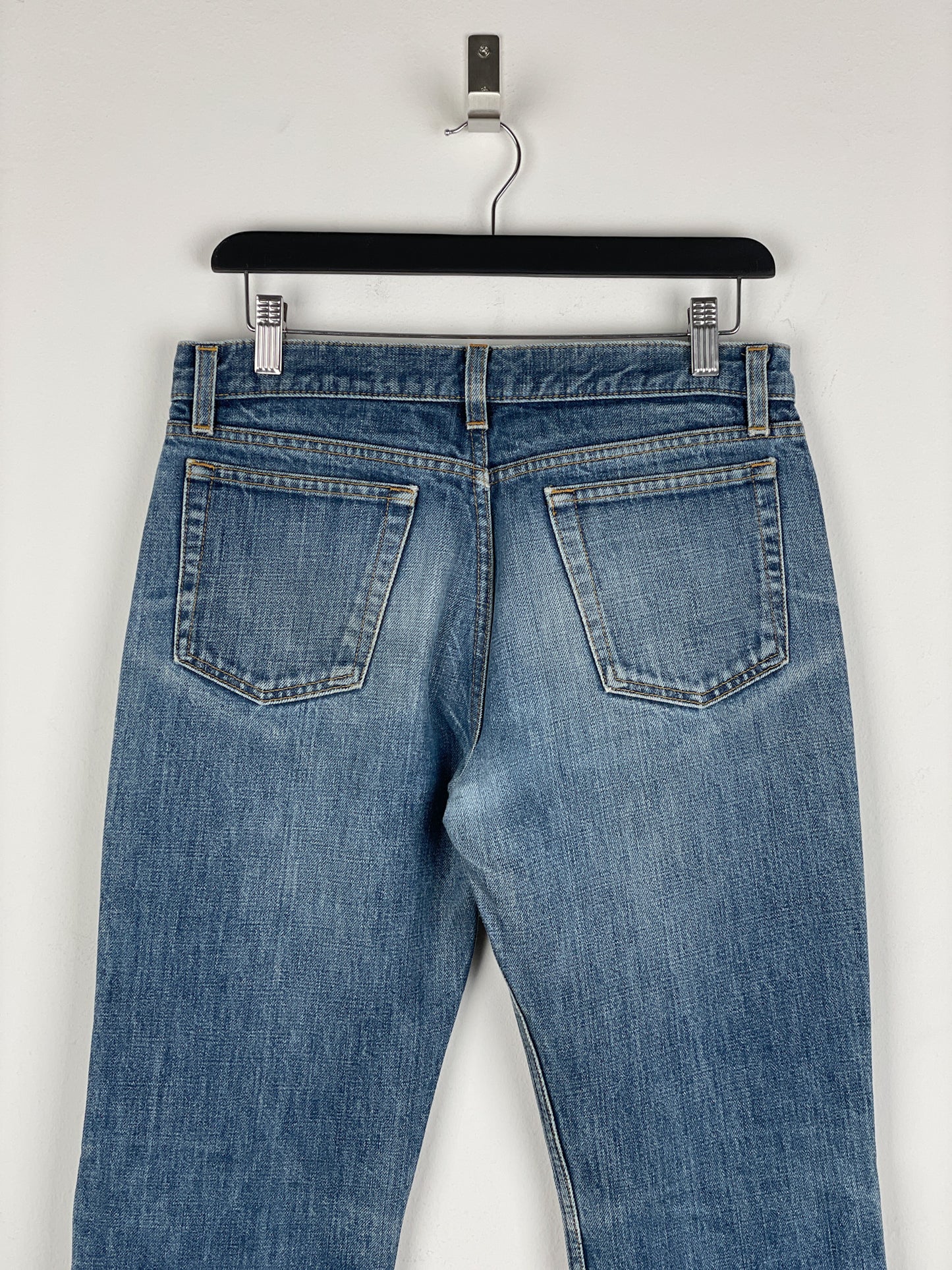 Helmut Lang 1990s Washed Distressed Denim Jeans
