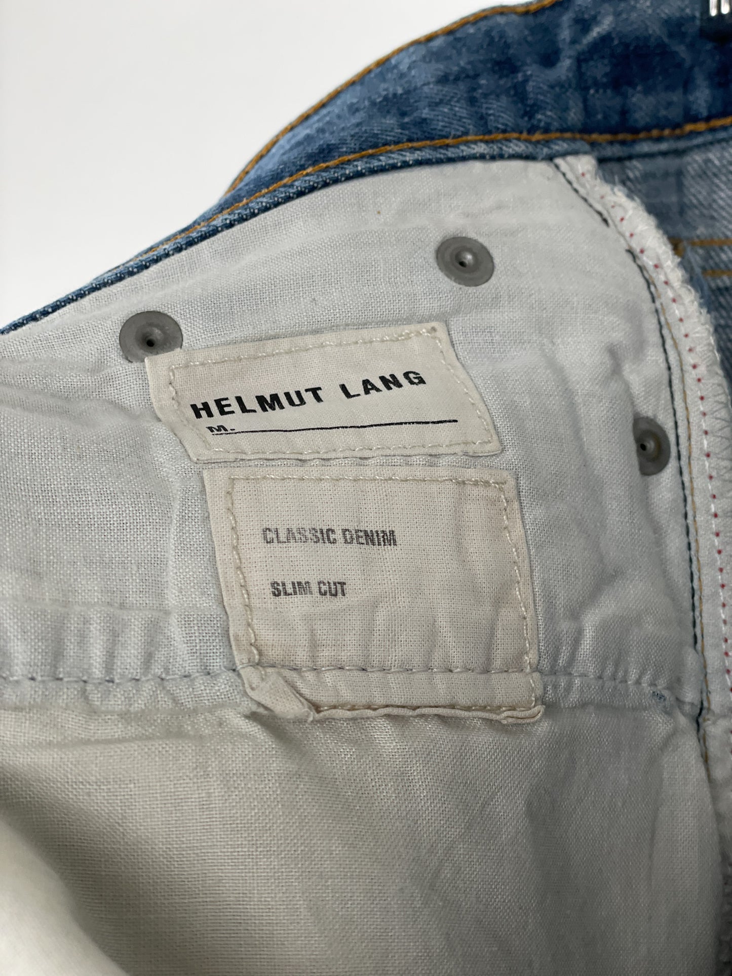Helmut Lang 1990s Washed Distressed Denim Jeans