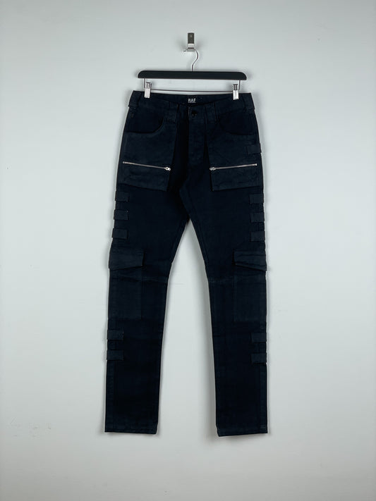RAF by Raf Simons AW98 'Radioactivity' Multi-Pocket Cargo Pants