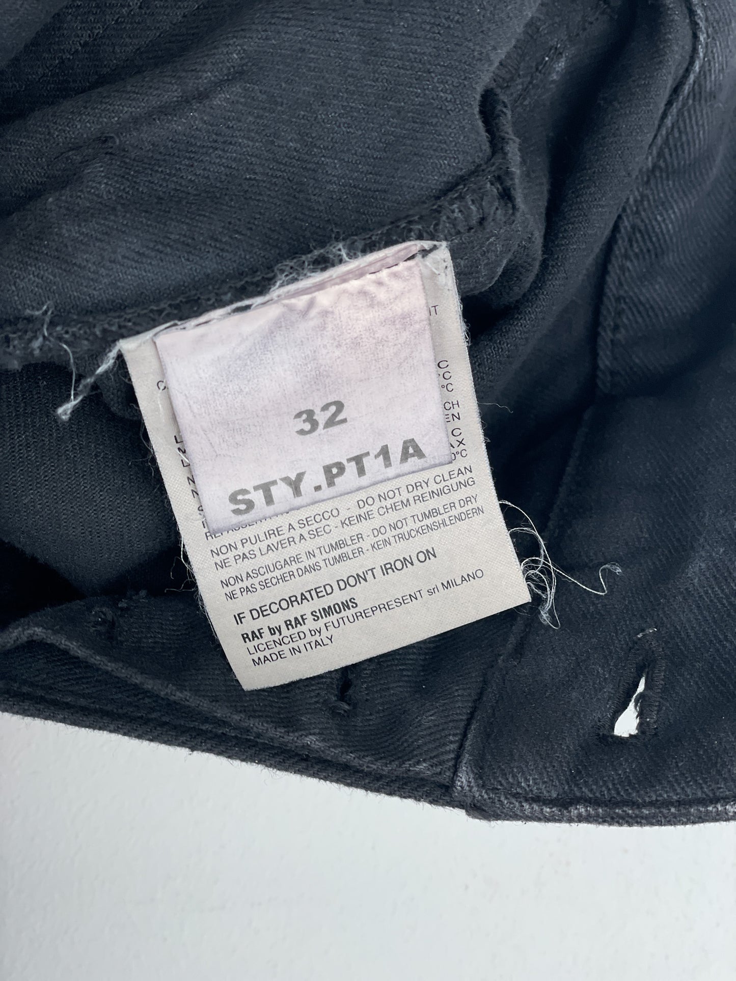 RAF by Raf Simons AW98 'Radioactivity' Multi-Pocket Cargo Pants