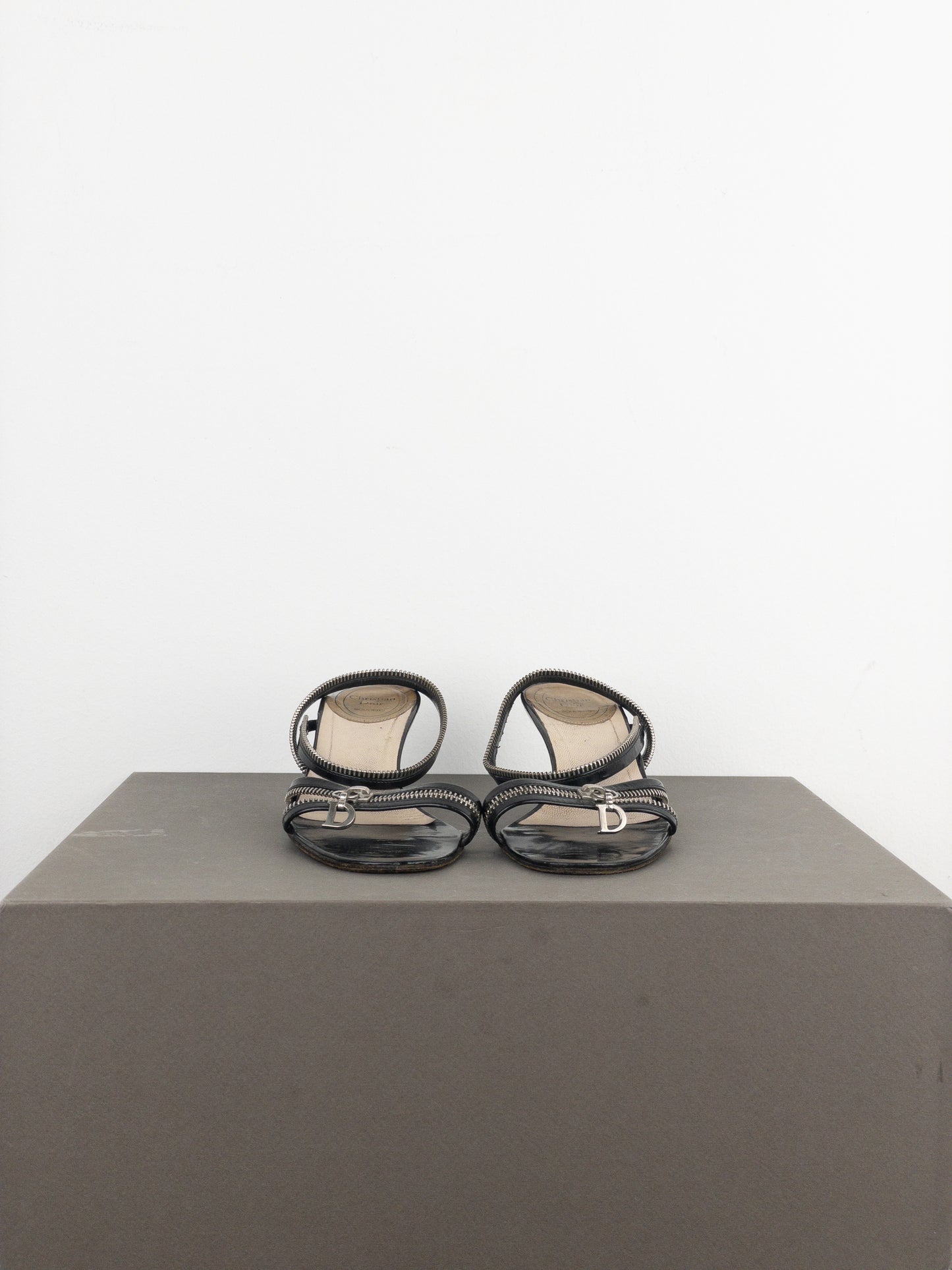 Dior by Galliano SS01 Zipper Sandal Heels