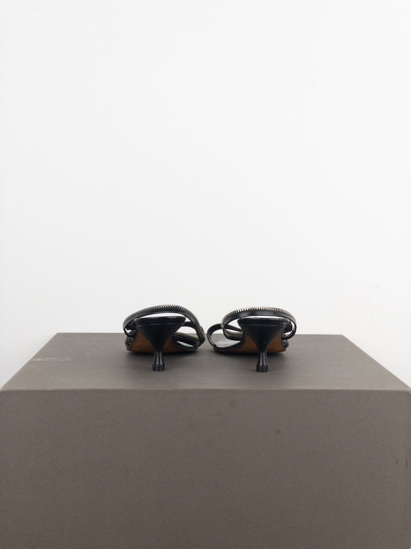 Dior by Galliano SS01 Zipper Sandal Heels