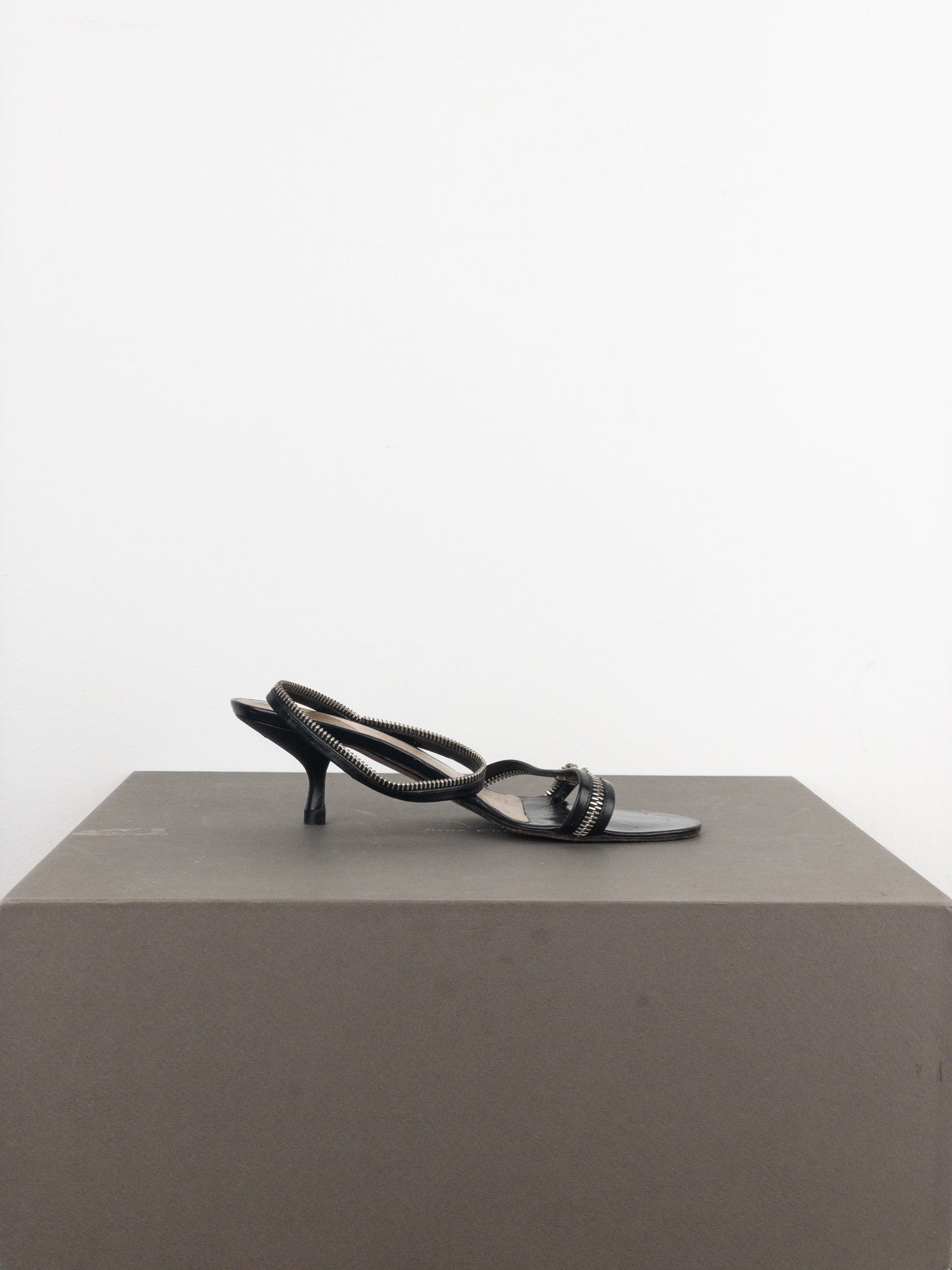 Dior by Galliano SS01 Zipper Sandal Heels