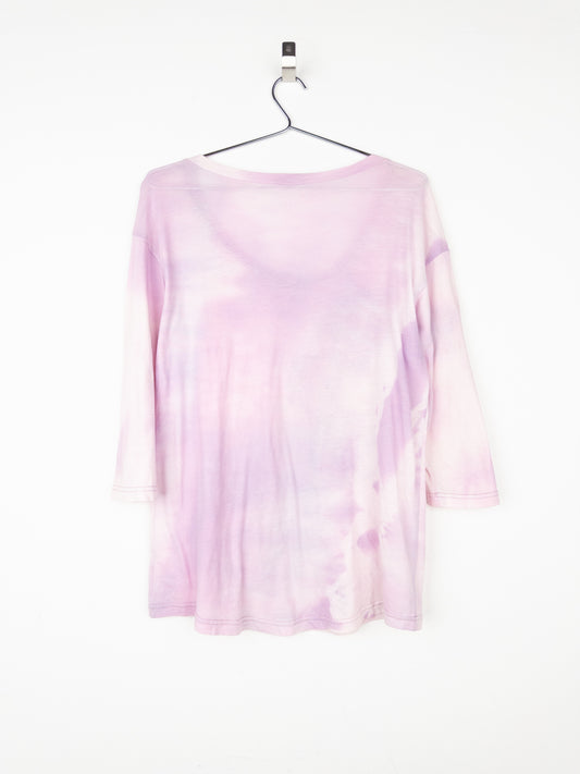 Balmain by Decarnin 2010s ¾-Sleeve Metal Thread Floral Embroidery Top