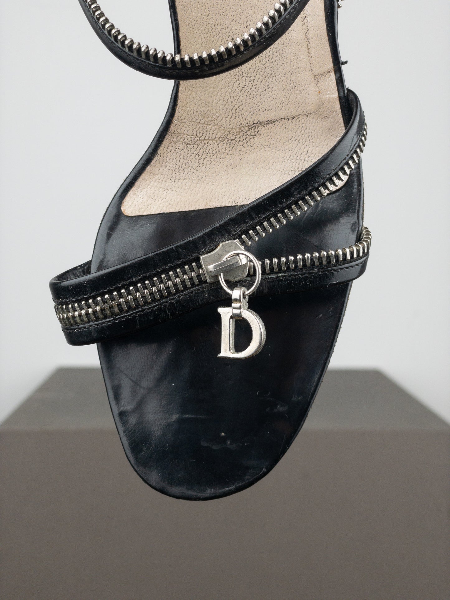 Dior by Galliano SS01 Zipper Sandal Heels