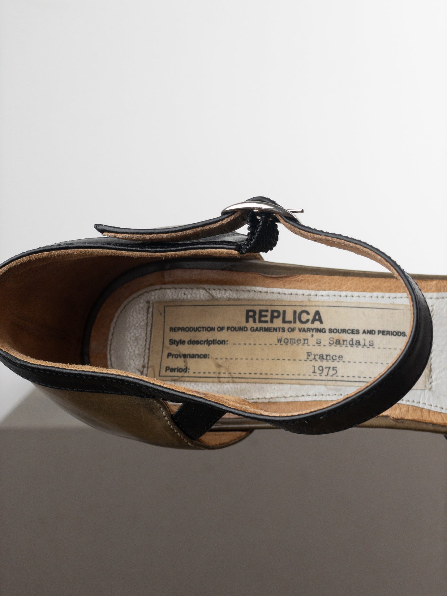 Maison Margiela Replica Peep Toe Mary Jane Wedge Pump Heels