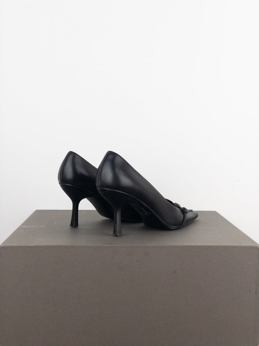 Gucci by Tom Ford 1990s Pointed-Toe Horsebit Pump Heels