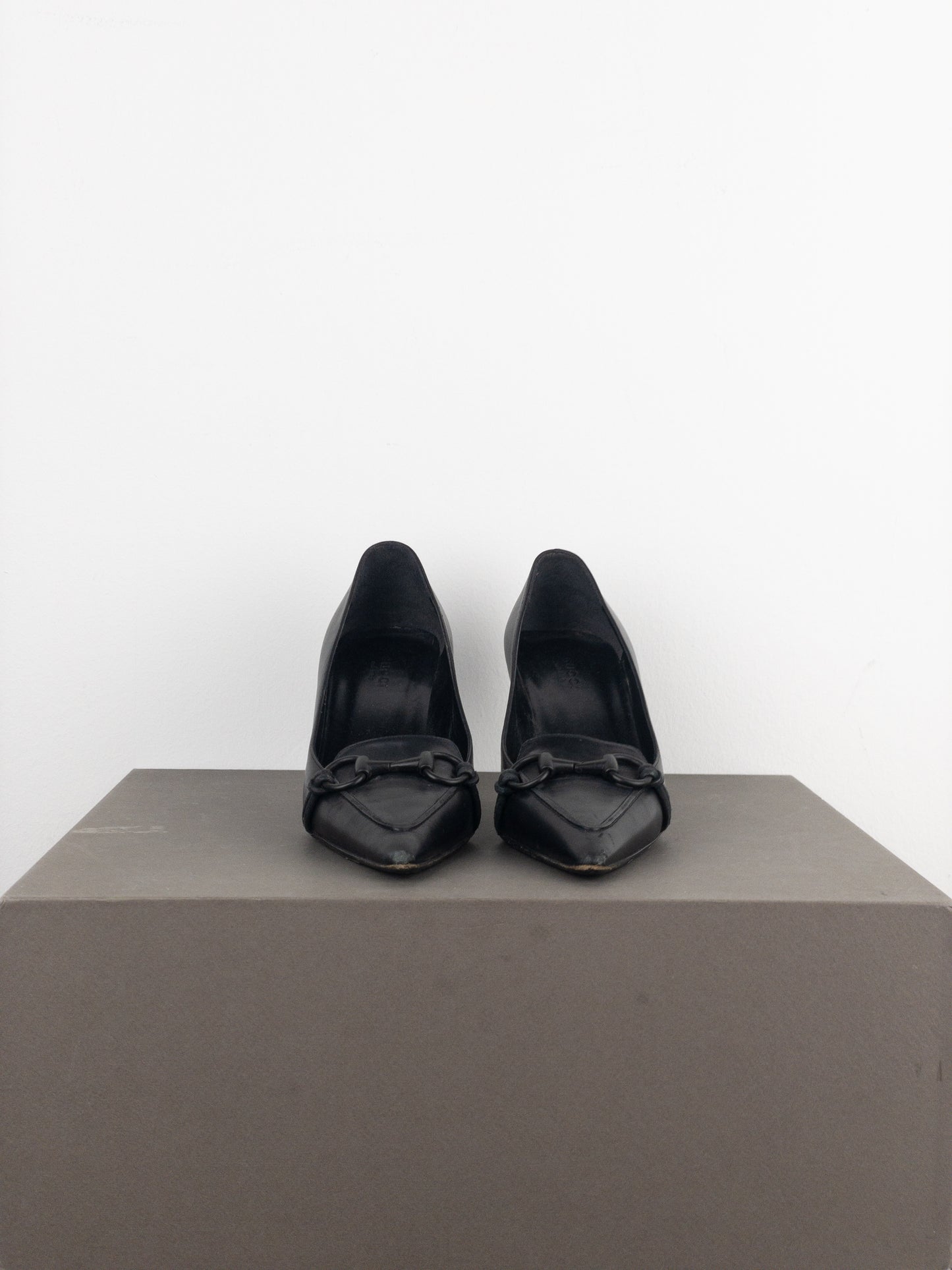 Gucci by Tom Ford 1990s Pointed-Toe Horsebit Pump Heels