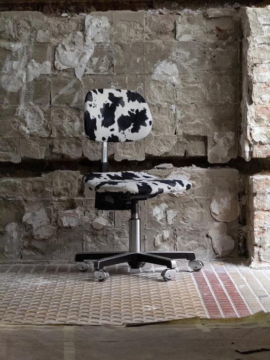 Sedus Stoll 1970s Cow Hide Office Chair