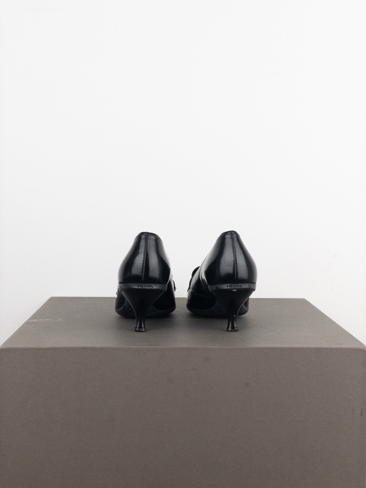 Prada 2000s Pointed Toe Pump Kitten Heels