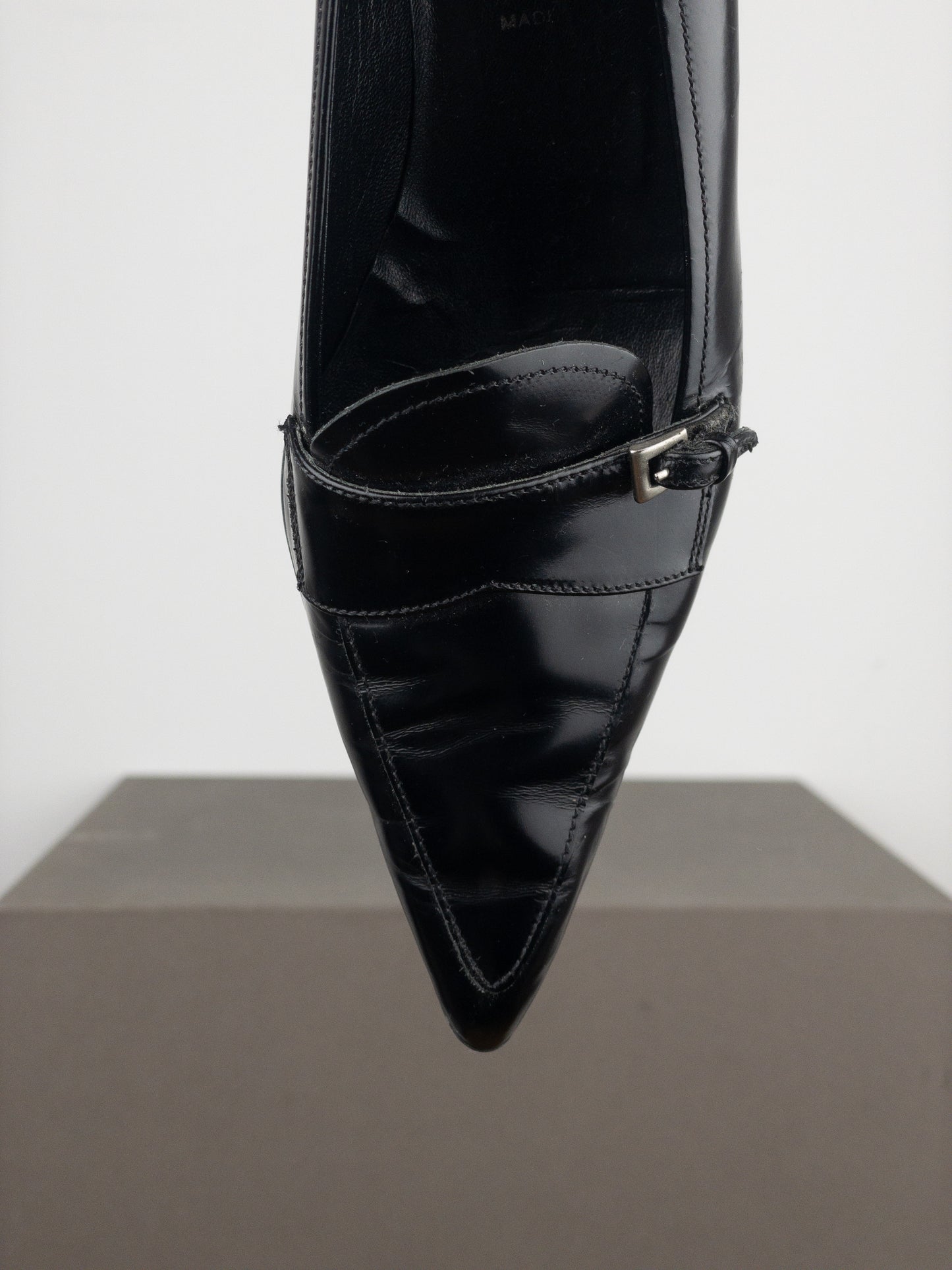 Prada 2000s Pointed Toe Pump Kitten Heels