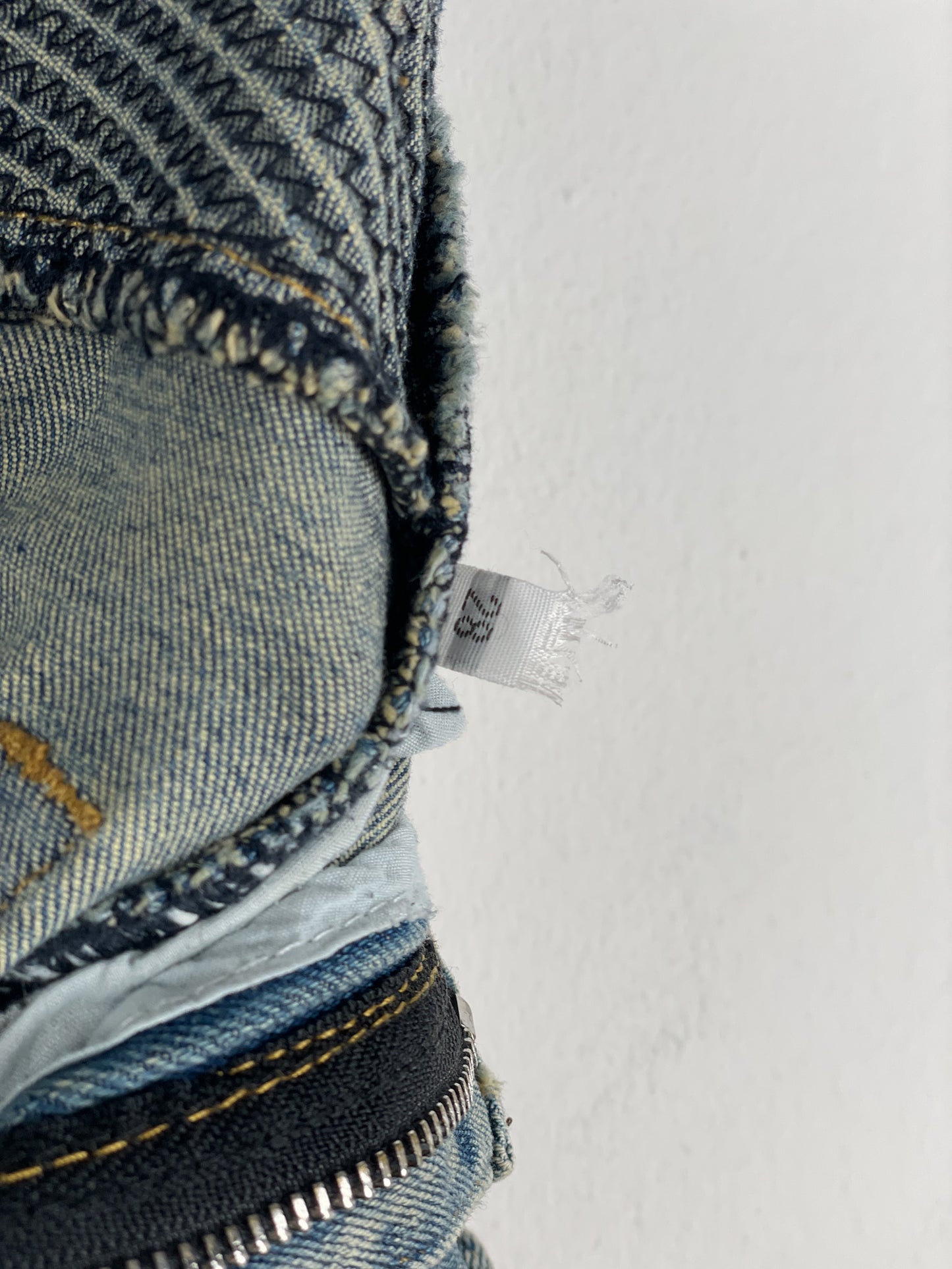 Balmain Lightwash Biker Denim Jeans