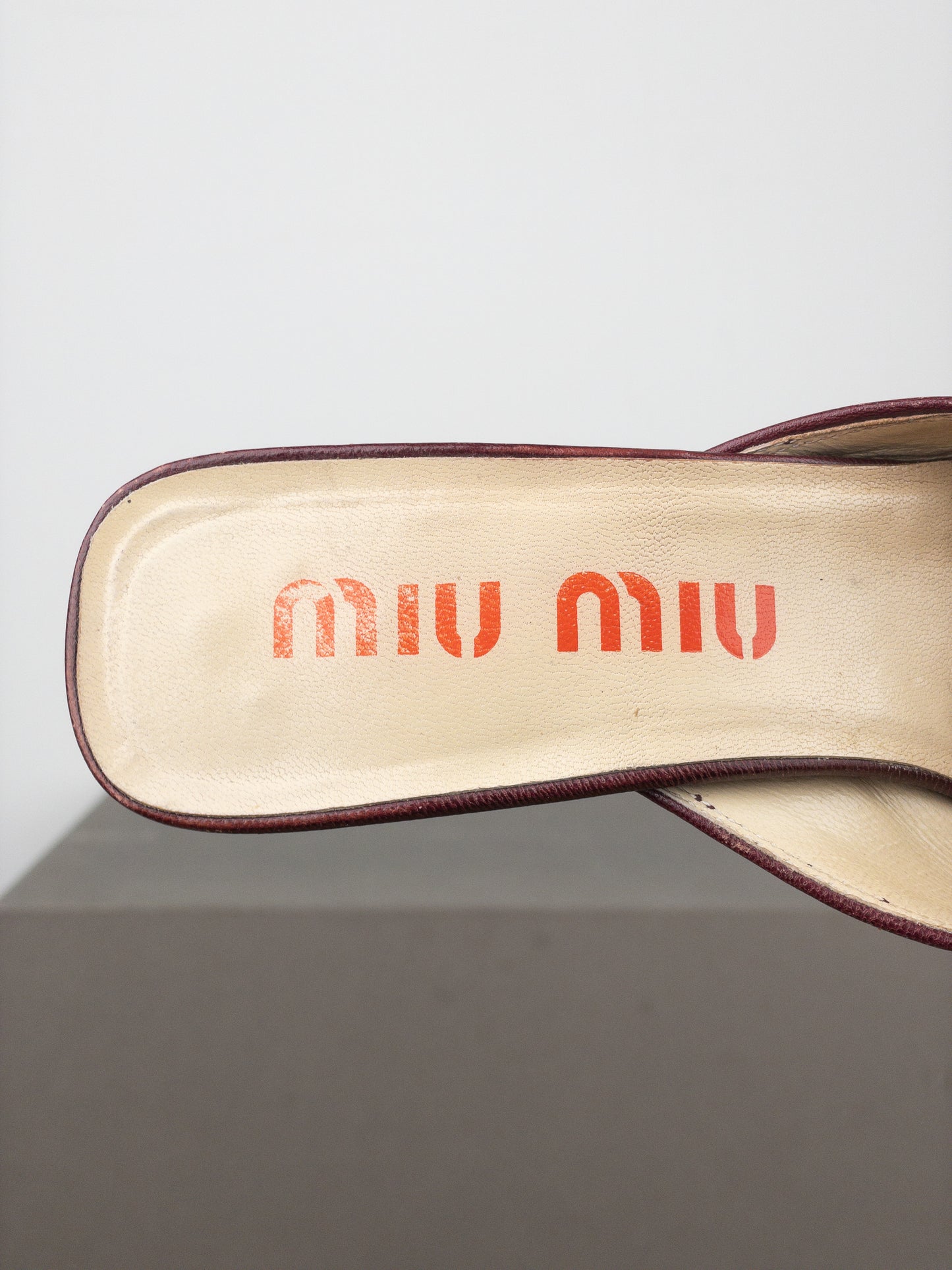 Miu Miu SS99 Python Snakeskin Mule Kitten Heels