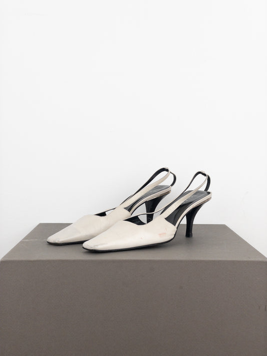 Gucci by Tom Ford SS98 Square Toe Crystal Slingback Pump Heels