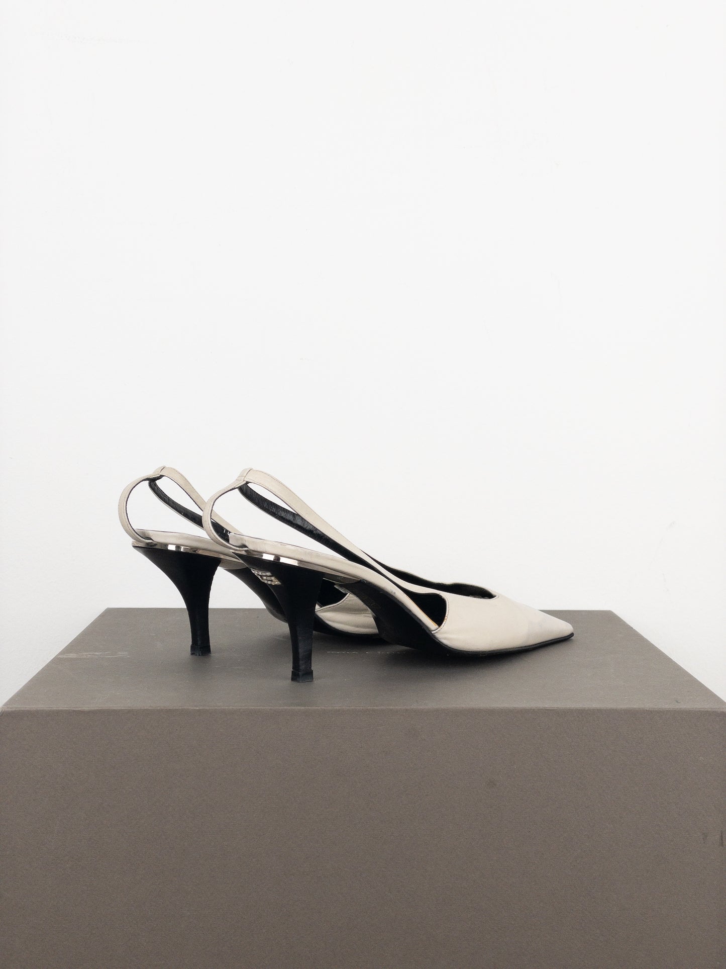 Gucci by Tom Ford SS98 Square Toe Crystal Slingback Pump Heels