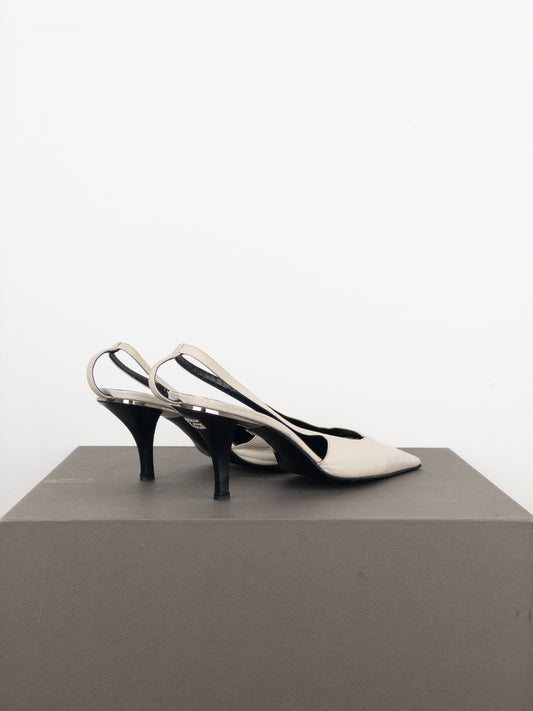 Gucci by Tom Ford SS98 Square Toe Crystal Slingback Pump Heels