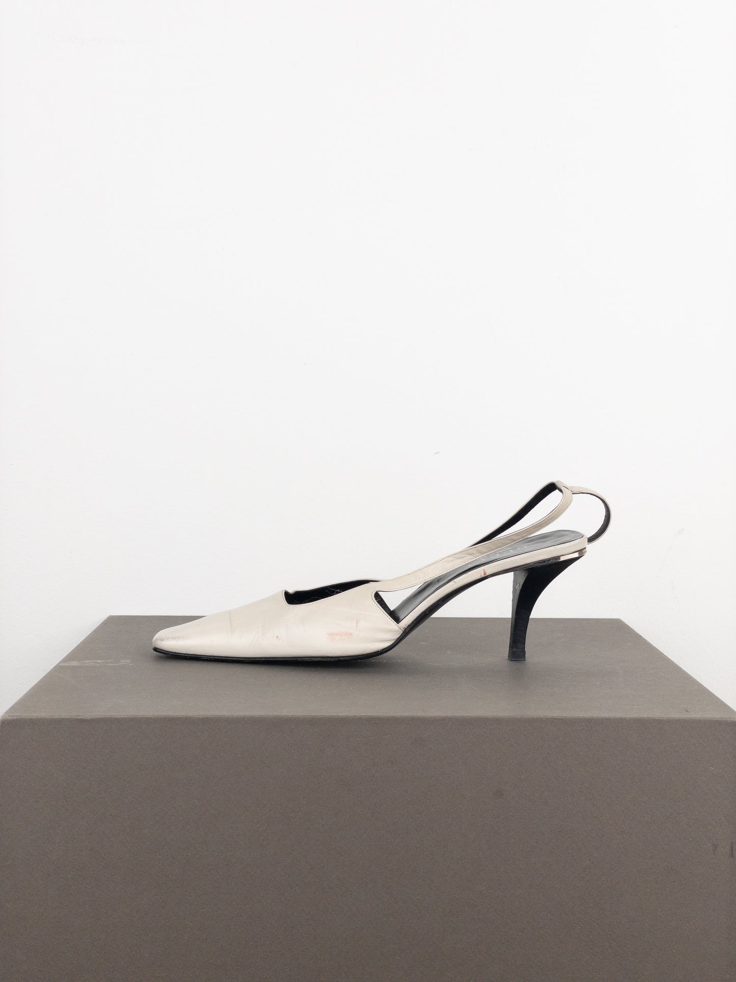 Gucci by Tom Ford SS98 Square Toe Crystal Slingback Pump Heels