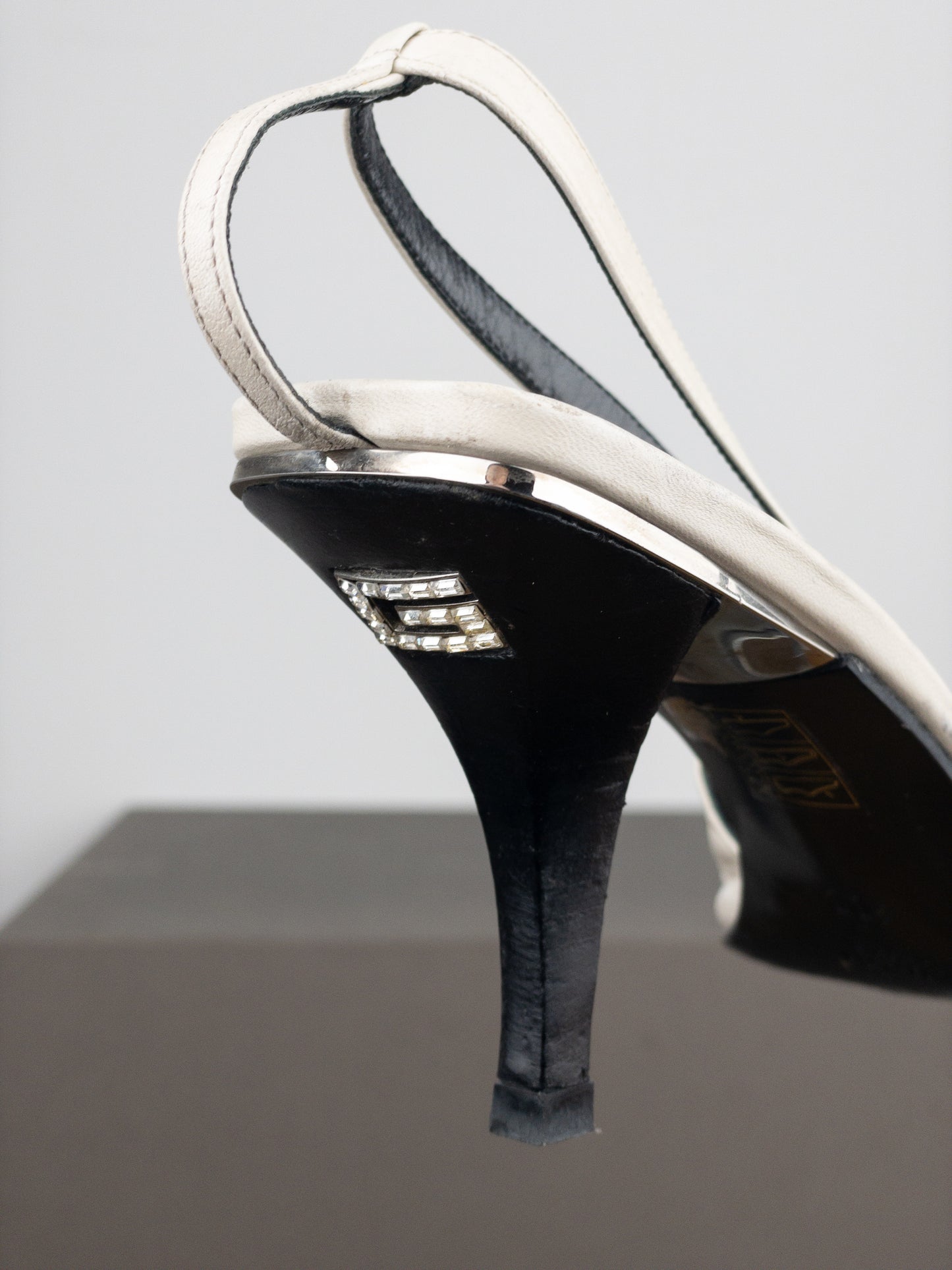 Gucci by Tom Ford SS98 Square Toe Crystal Slingback Pump Heels
