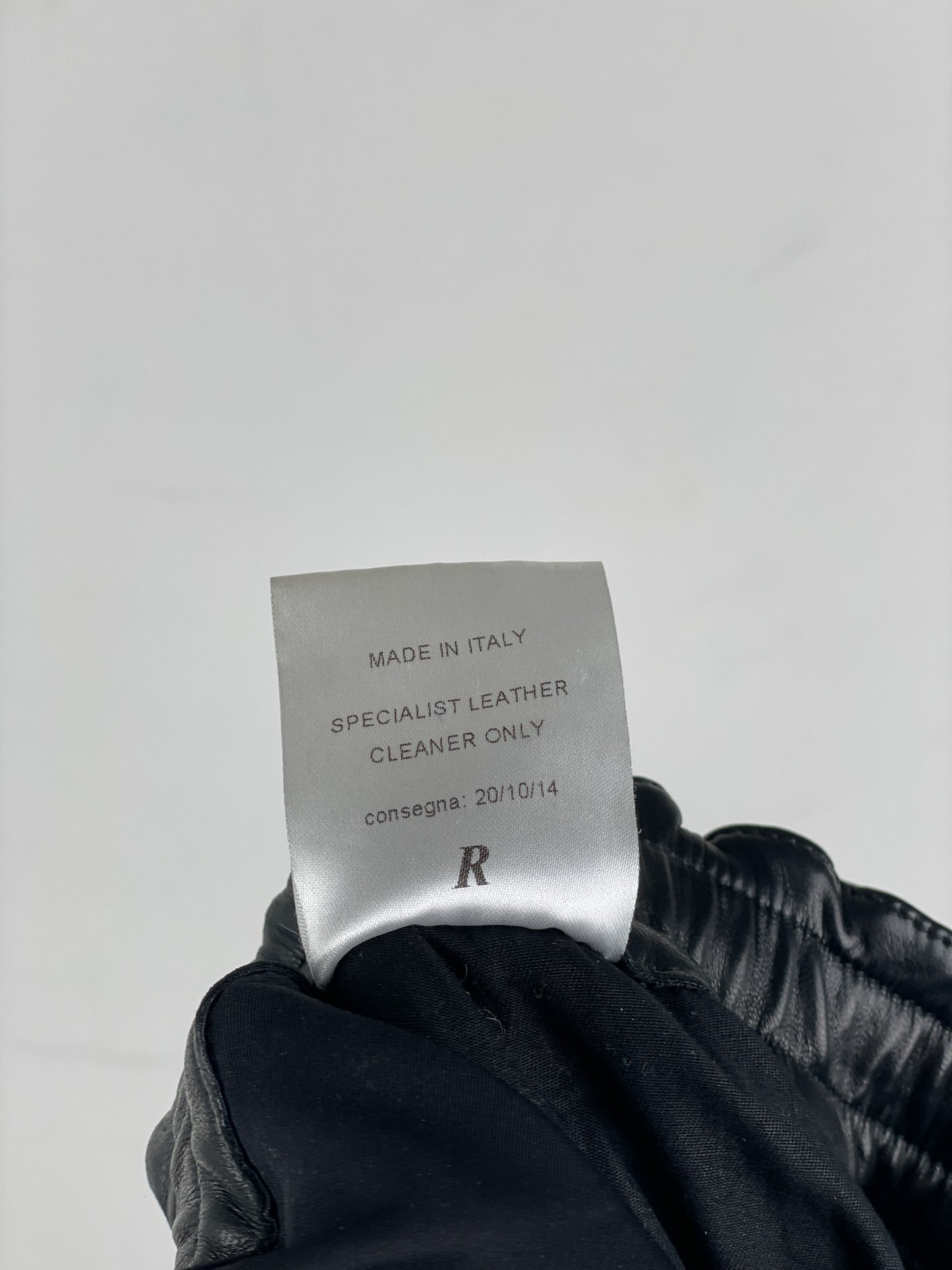 Balmain Leather Biker Jogger Pants