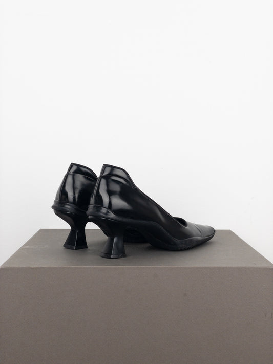 Prada AW99 Square-Toe Sports Kitten Pump Heels